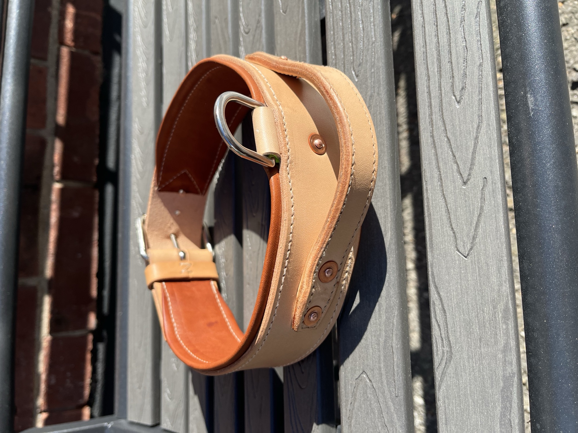 Måttbeställt halsband åt militär hundförare